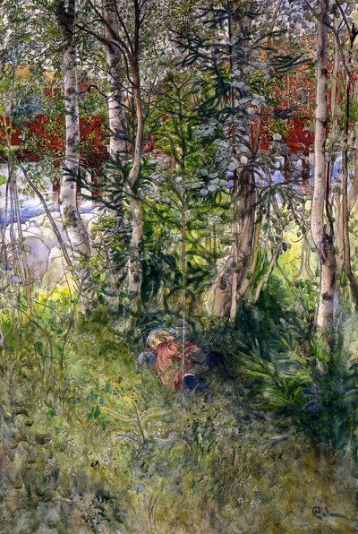 Nap in the Green by Carl Larsson